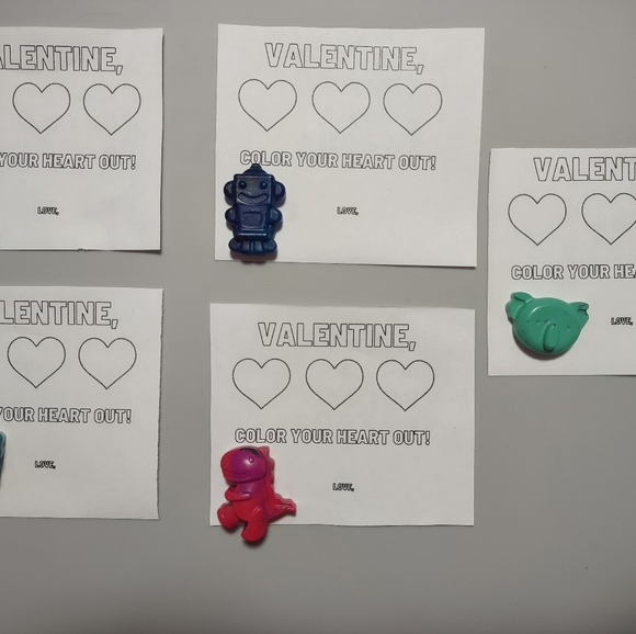 Valentine's Day Class gifts for kids custom crayons - Picture 6 of 6